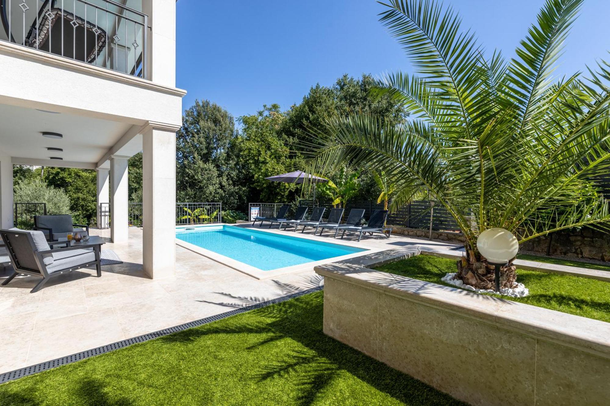 Villa Pafran With Heated Pool Krk Krk Town Kültér fotó